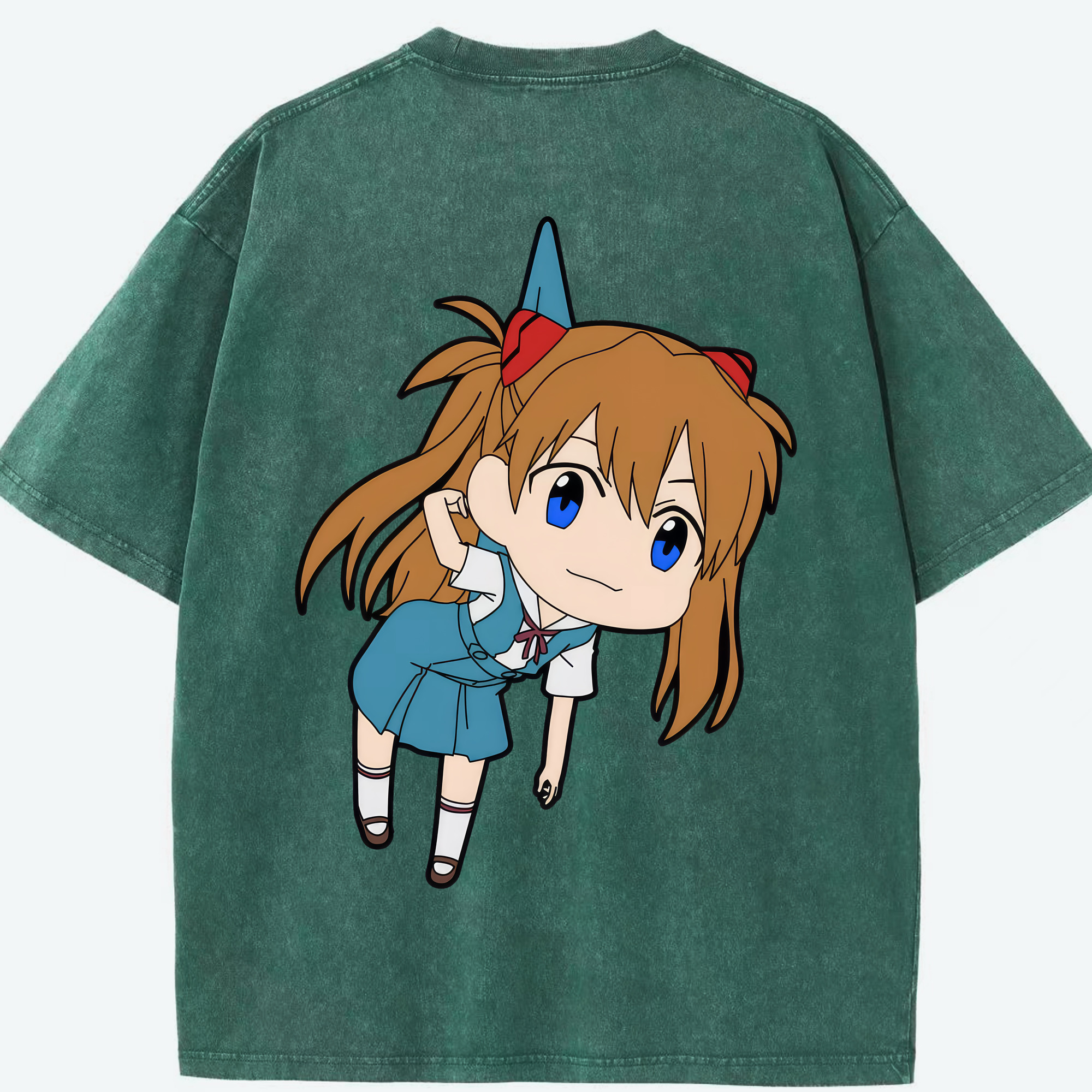 （画像用） EVA 新世紀エヴァンゲリオン 綿100% ヴィンテージ風 半袖Tシャツ（背面プリント）